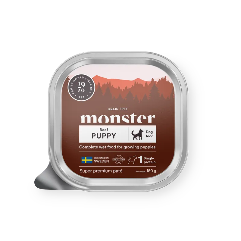 Dog Puppy Paté 150 g - Hund - Hundmat & hundfoder - Våtmat & Våtfoder för hund - Monster Pet Food - ZOO.se Erbjudandepris