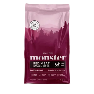 Monster Dog GF Adult Red Meat Small Bites - 2 kg Begränsad tid