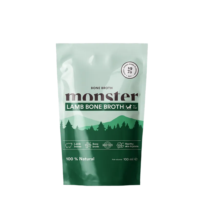 Handla nu Monster Dog Bone Broth Lamb 100 ml