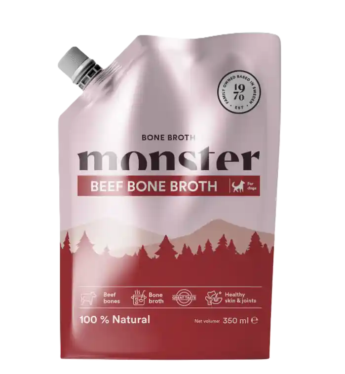 Bone Broth Beef 350 ml - Hund - Hundmat & hundfoder - Våtmat & Våtfoder för hund - Monster Pet Food - ZOO.se Expressleverans