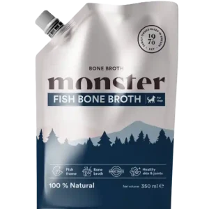 Premium Bone Broth Fish 350 ml - Hund - Hundmat & hundfoder - Våtmat & Våtfoder för hund - Monster Pet Food - ZOO.se