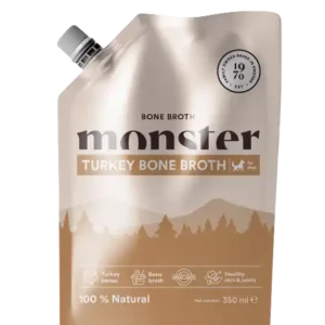 Utförsäljning Bone Broth Turkey 350 ml - Hund - Hundmat & hundfoder - Våtmat & Våtfoder för hund - Monster Pet Food - ZOO.se