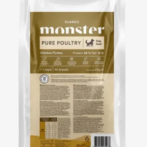 Populärt val Monster Dog Classic Pure Poultry - 2 kg