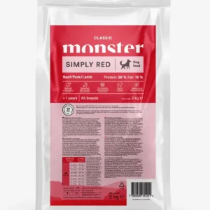 Monster Dog Classic Simply Red - 2 kg Sista chansen