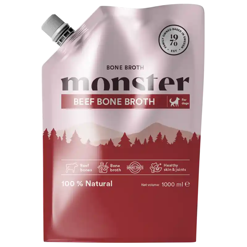 Sista chansen Monster Dog Bone Broth Beef 1000 ml
