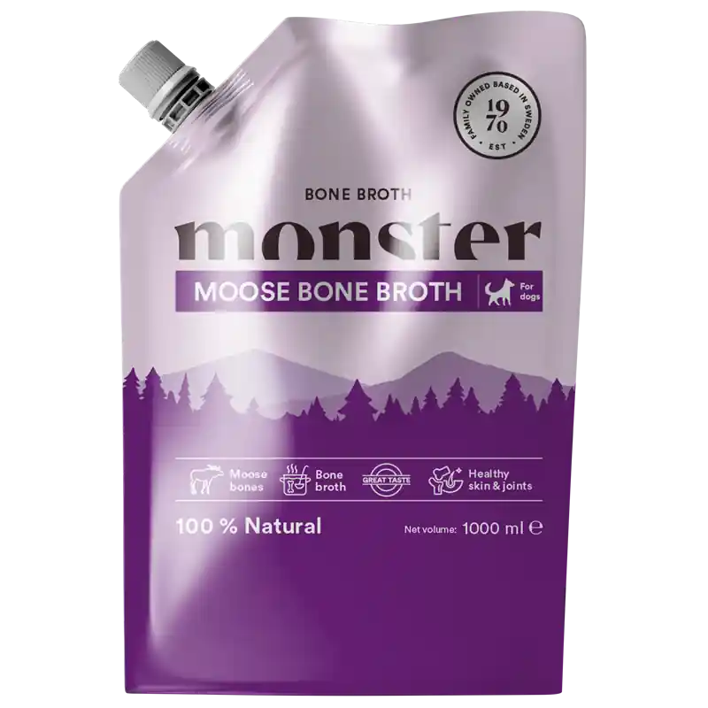 Populärt val Monster Dog Bone Broth Moose 1000 ml