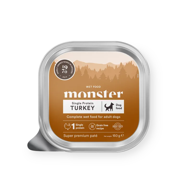Monster Dog Turkey Paté - 150 g Begränsat antal