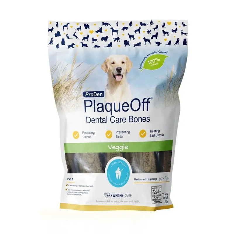 Rea PlaqueOff Dental Care Bones Vegetarisk