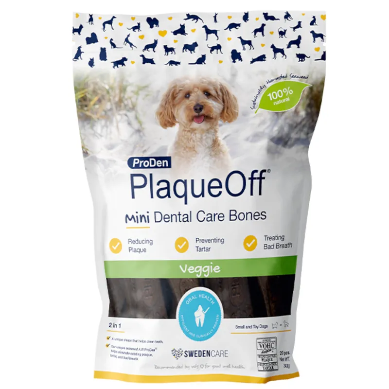 Premium ProDen PlaqueOff Dental Care Bones - Mini grönsaker 340 g