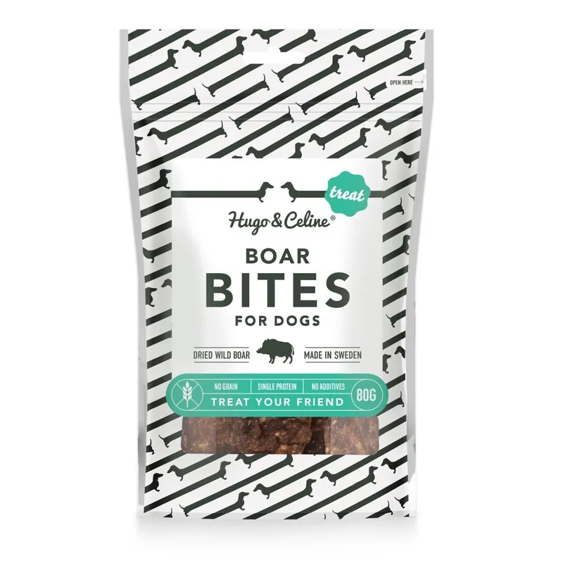 Rabatt Hugo&Celine Bites Vildsvin 80 g
