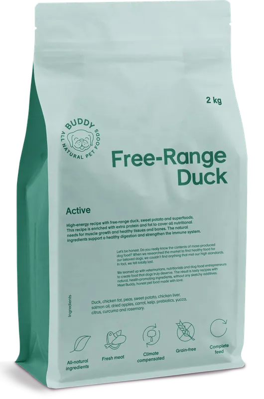 Buddy Free-Range Duck - 2 kg Lägg i varukorgen