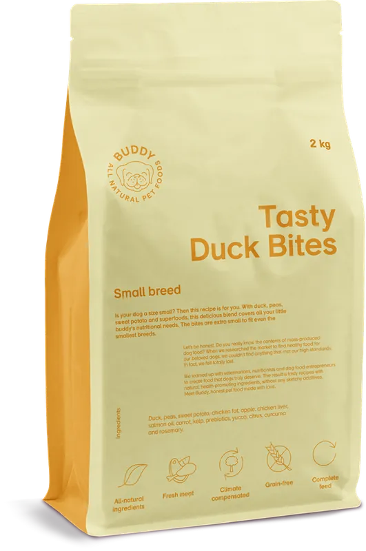 Buddy Tasty Duck Bites 2 kg Bästa pris