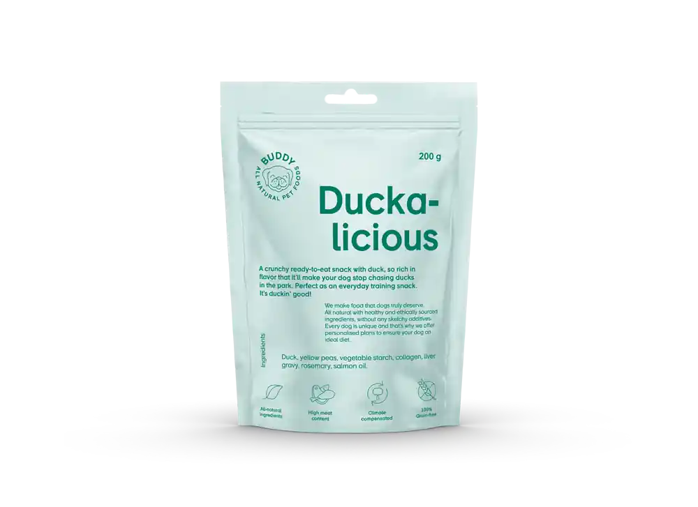 I lager Buddy Duckalicious Duck & Rosemary Hundgodis 200 g