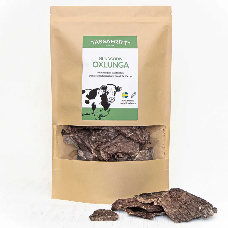 Svenskt Hundgodis Oxlunga - 1 kg Outlet