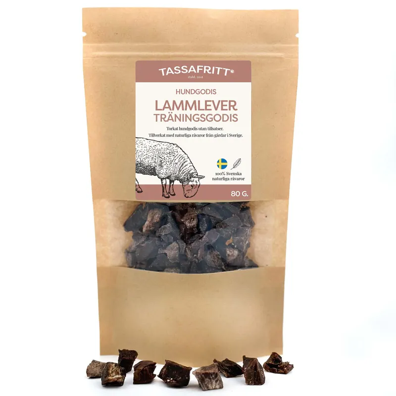 prisnedsättning Svenskt Träningsgodis Lammleverbitar - 80 g
