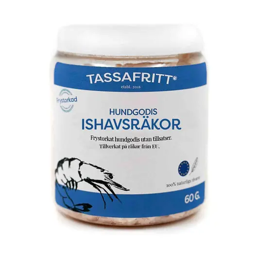 Populär Frystorkade Ishavsräkor Hundgodis - 60 g