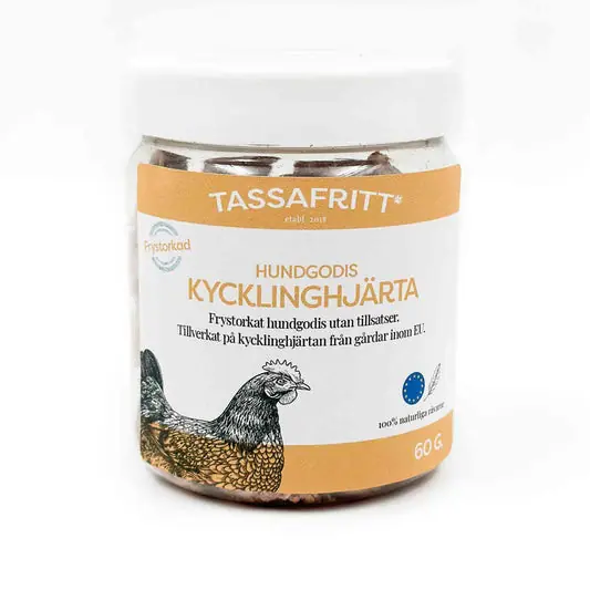 Begränsad tid Frystorkat Kycklinghjärta Hundgodis - 60 g