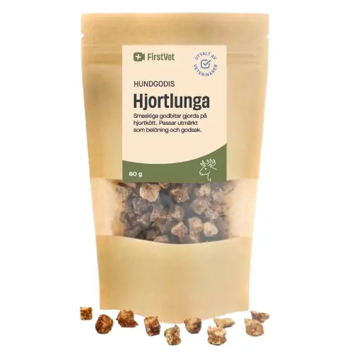 Erbjudande FirstVets hundgodis - hjortlunga - 80 g