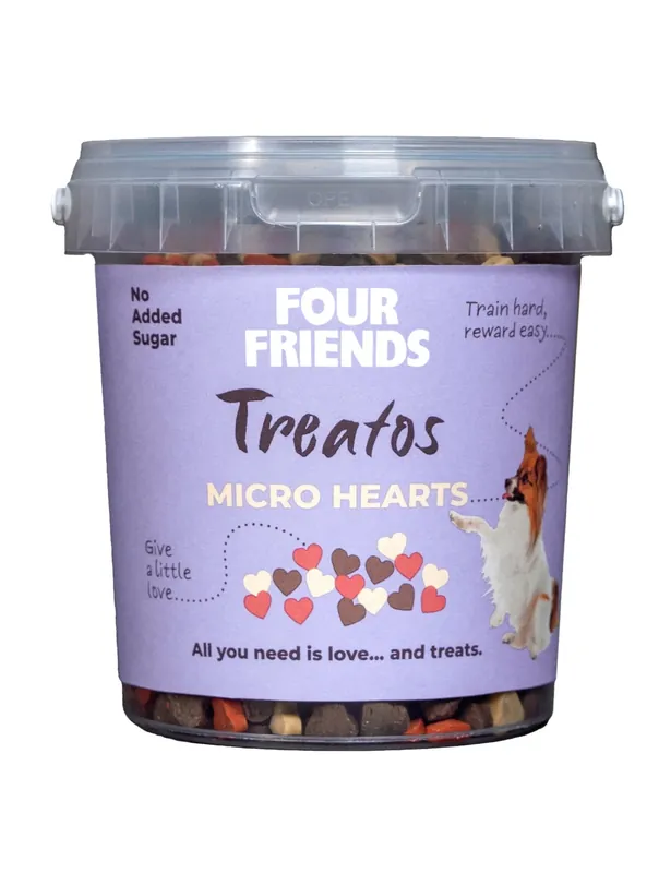 FourFriends Treatos Micro Hearts - 500 g Sänkt pris