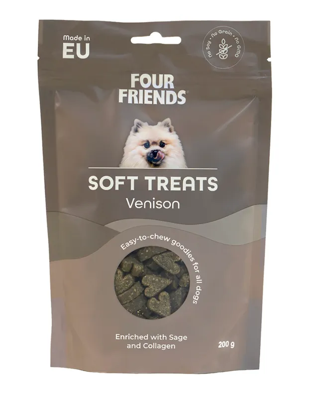 Dog Soft Treats Venison Hundgodis - 200 g Nedsatt pris
