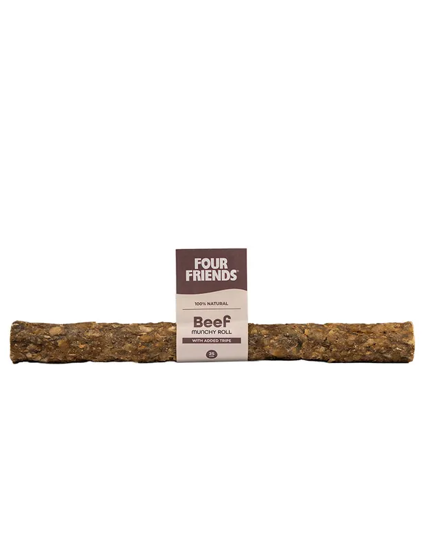Populär Natural Chews Beef Munchy Roll with Tripe till Hund - 25 cm