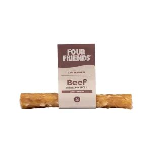 Begränsat antal Natural Chews Beef Munchy Roll with Rabbit till Hund - 12 cm
