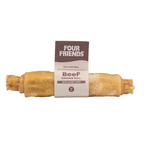 Endast denna vecka Natural Chews Beef Rawhide Roll with Tripe till Hund - 17 cm