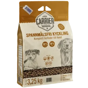 I lager Spannmålsfri Kyckling Hundmat - 3,25 kg