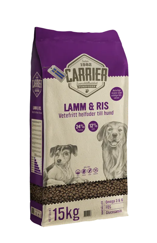 Billig Lamm & Ris Hundfoder - 15 kg