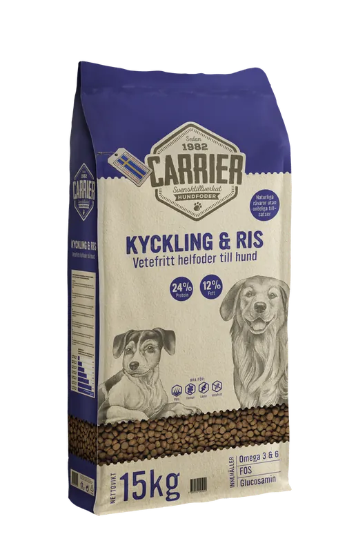Kyckling & Ris Hundfoder - 15 kg Erbjudande