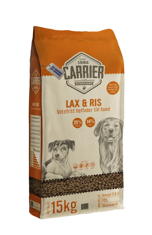 Fynd Lax & Ris Hundfoder - 15 kg