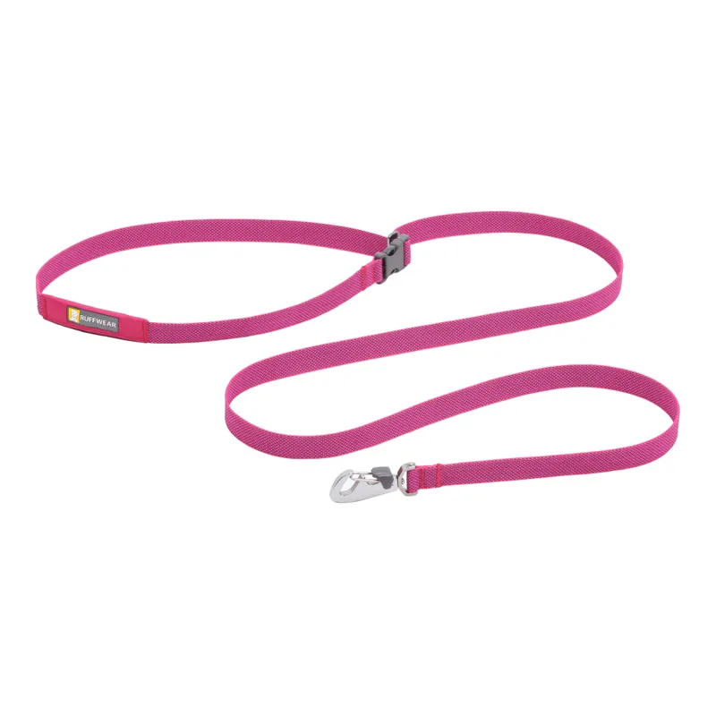 RUFFWEAR Flagline Leash koppel hund - Alpine Pink, 190 cm långt, 20 mm brett Lågt pris
