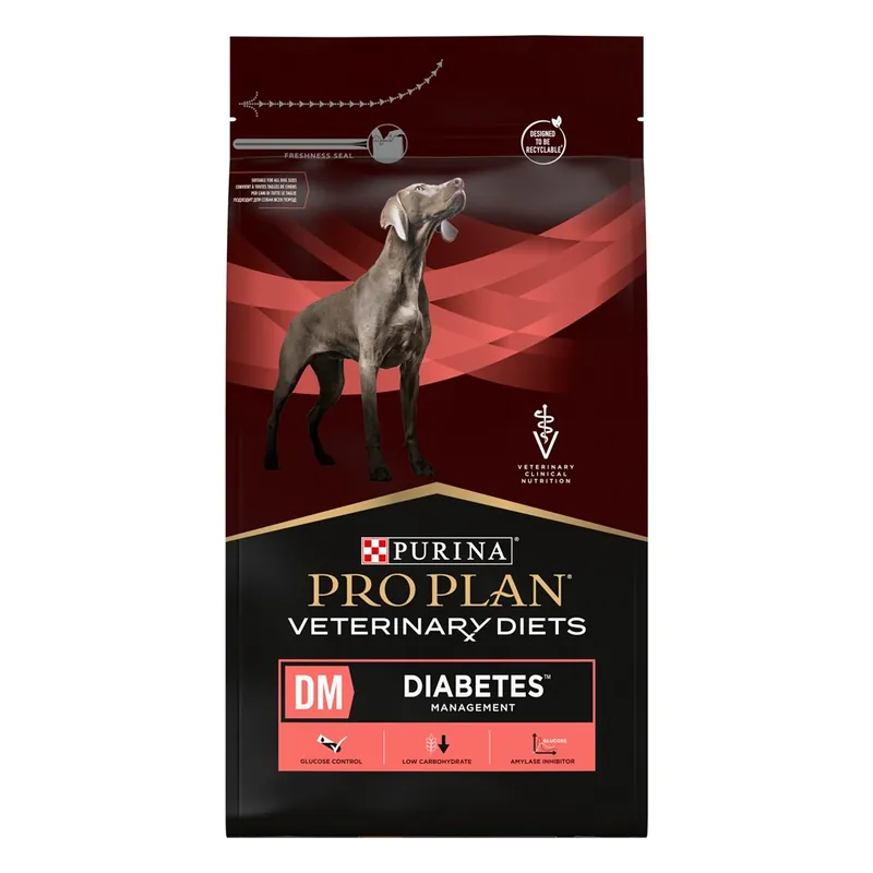 Snabb frakt Purina Pro Plan Veterinary Diets Canine DM Diabetes Management 3 kg