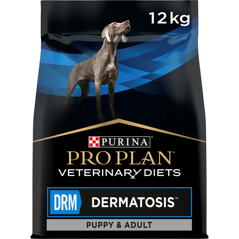 Beställ idag Purina Pro Plan Veterinary Diets Canine DRM Dermatosis 12 kg
