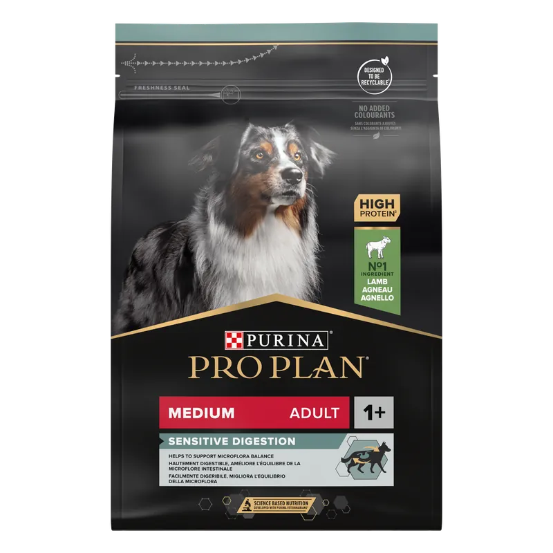 Medium Adult - SENSITIVE DIGESTION Lamm 3 kg - Hund - Hundmat & hundfoder - Torrfoder för hund - Purina Pro Plan - ZOO.se Fynd