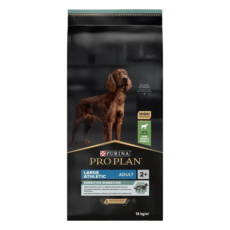 Outlet PURINA PRO PLAN Large Adult Athletic Dog Sensitive Digestion Rikt på Lamm - 14 kg