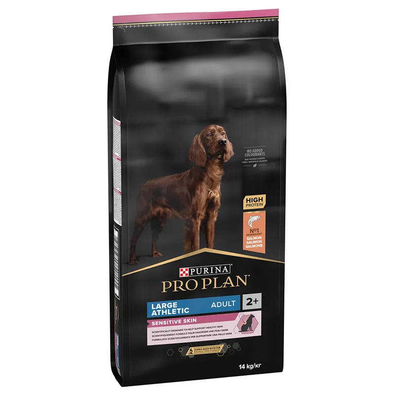Extra rabatt PURINA PRO PLAN Large Athletic Adult Sensitive Skin Salmon Ekonomipack 2 x 14 kg