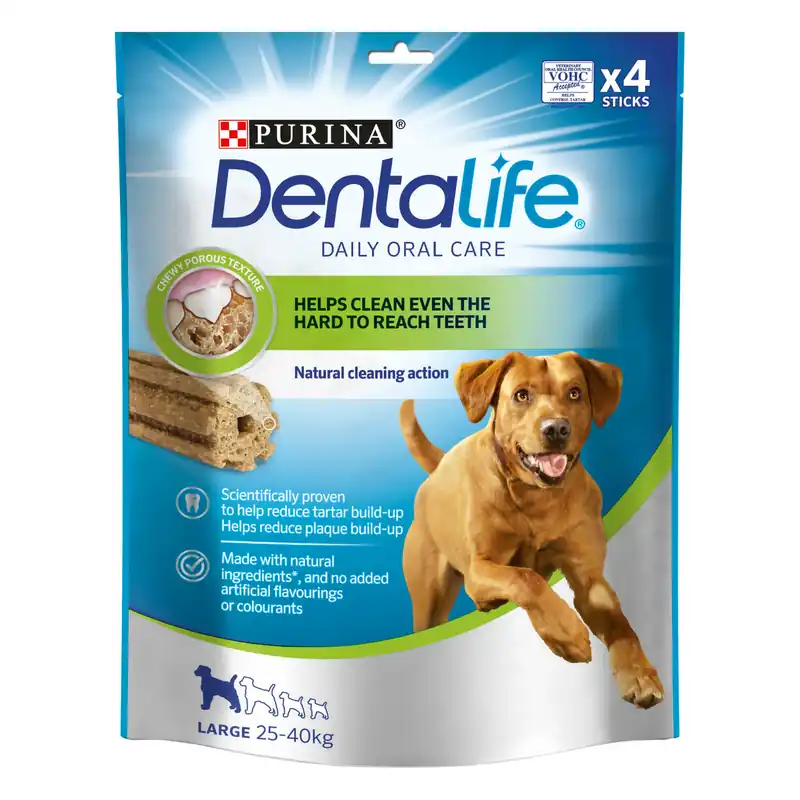 Begränsat erbjudande Dentalife tuggpinne Large - 1 påse, 4 st tuggpinnar