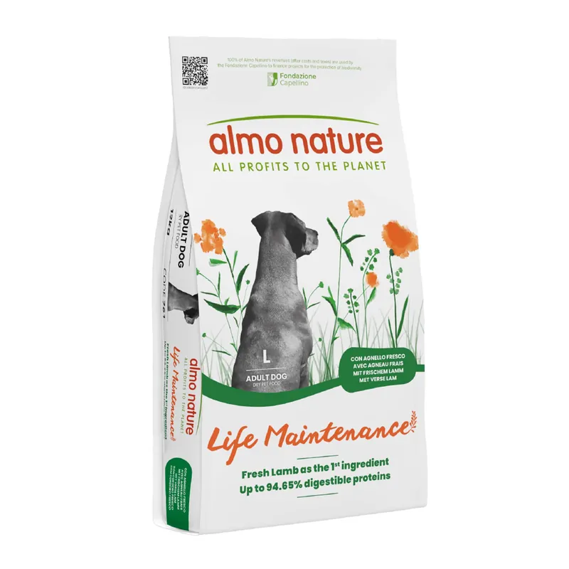 Rabatter Almo Nature Holistic Adult Large Lamm & ris - 12 kg