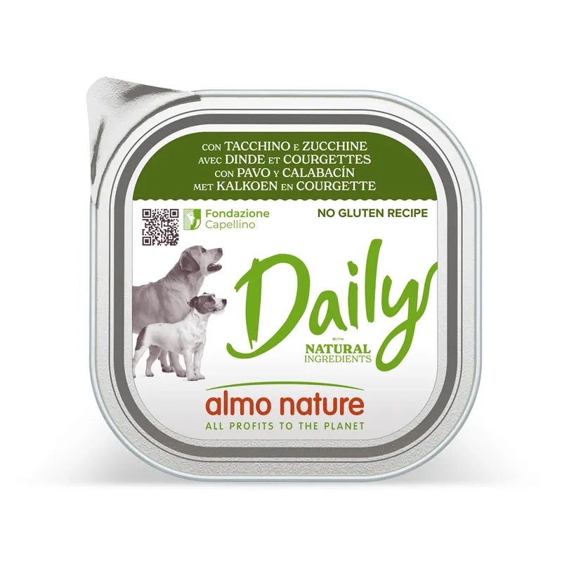 Ekonomipack Almo Nature Daily 18 x 300 g - Med kalkon & zucchini Reapris