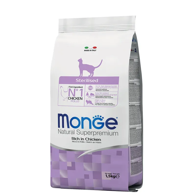 Monge Natural Superpremium Steriliserad Rik Kyckling - 1,5 kg Rabatter