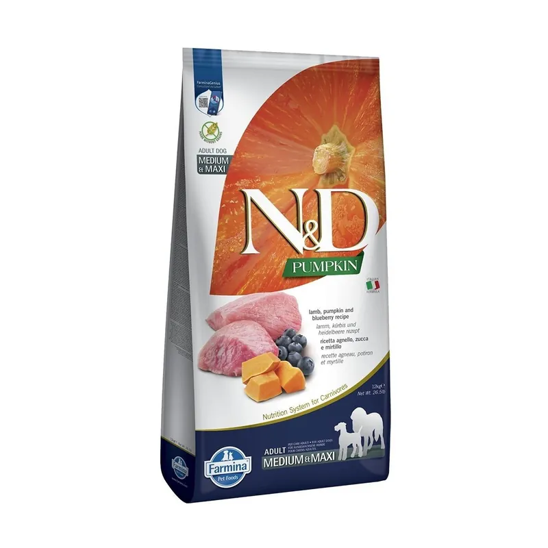 Farmina N&D Pumpkin Dog Lamb & Blueberry M/L 12 kg Handla nu