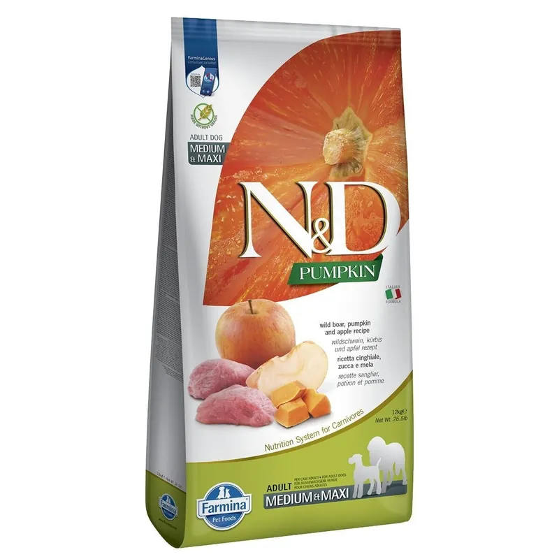 Farmina N&D Dog Pumpkin, Wild Boar & Apple M/L Handla nu