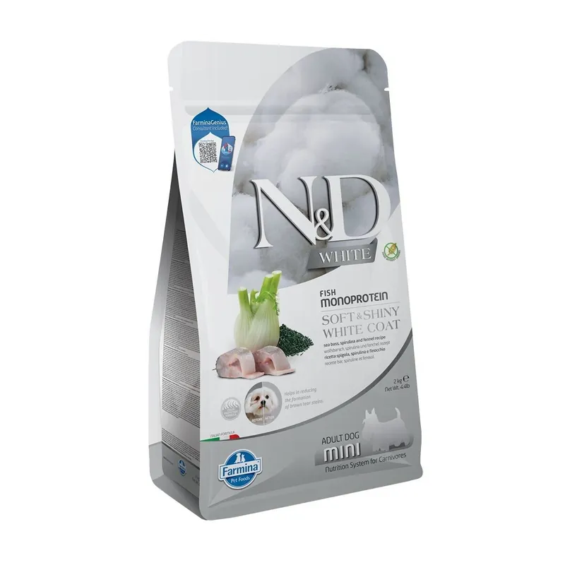 Lågt pris Farmina N&D White Dog Sea Bass & Spirulina S 2 kg