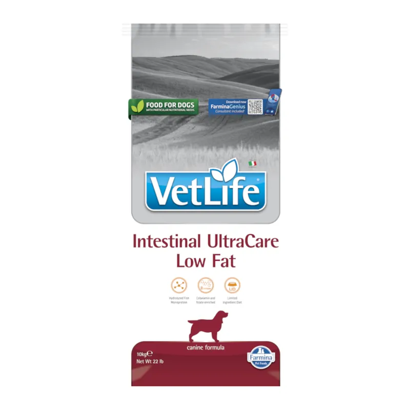 Farmina Vet Life Dog Intestinal UltraCare Low Fat - Ekonomipack 2 x 10 kg Köp nu