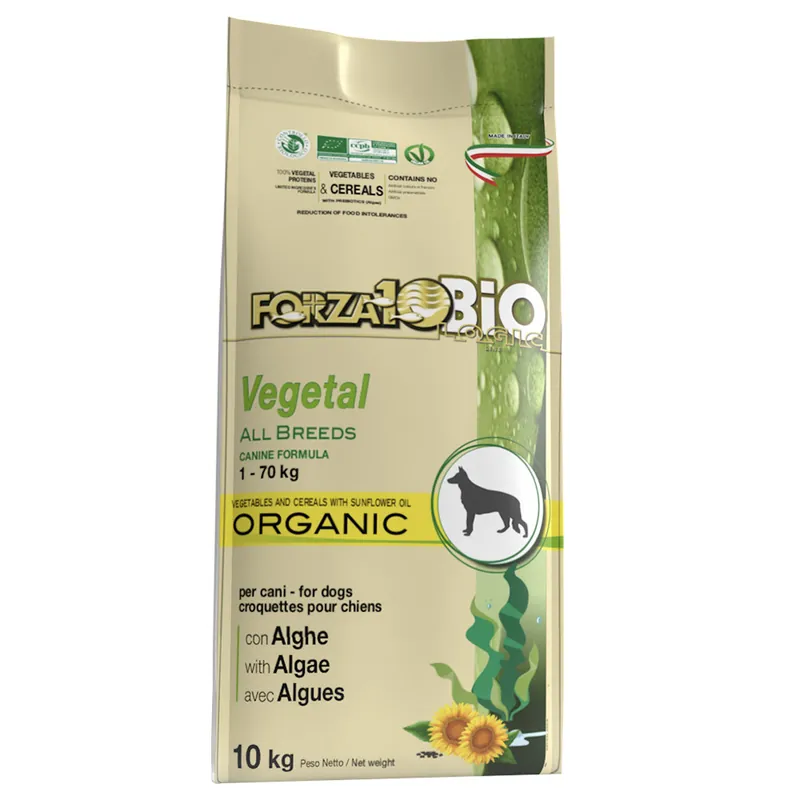 Forza10 Ekologisk All Breeds Vegetal med alger - Ekonomipack 2 x 10 kg Begränsat erbjudande
