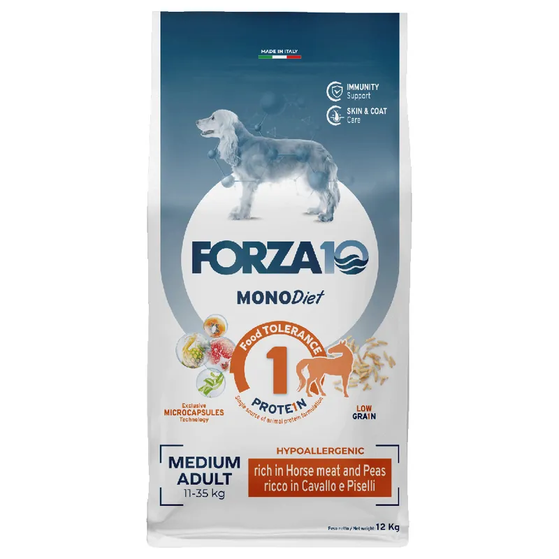 Populär Forza10 Medium Diet med häst & ärtor - Ekonomipack 2 x 12 kg