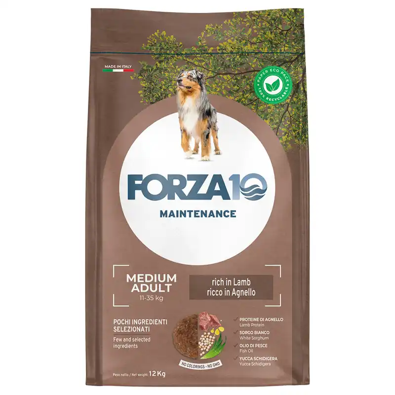 Forza 10 Medium Maintenance med lamm & ris - 12 kg Endast idag