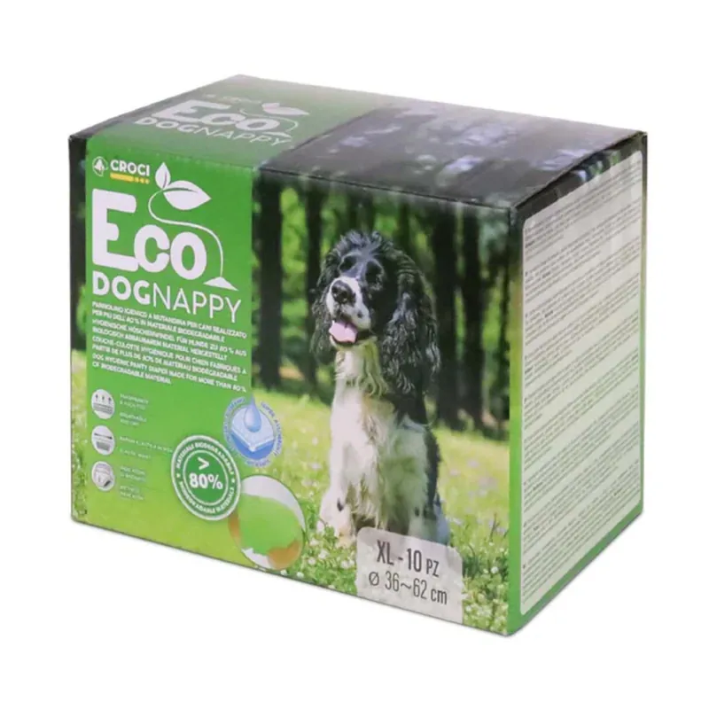 Croci Nappy Eco hundblöjor - Stl. XL 40 - 62 cm, 10 stycken Beställ nu