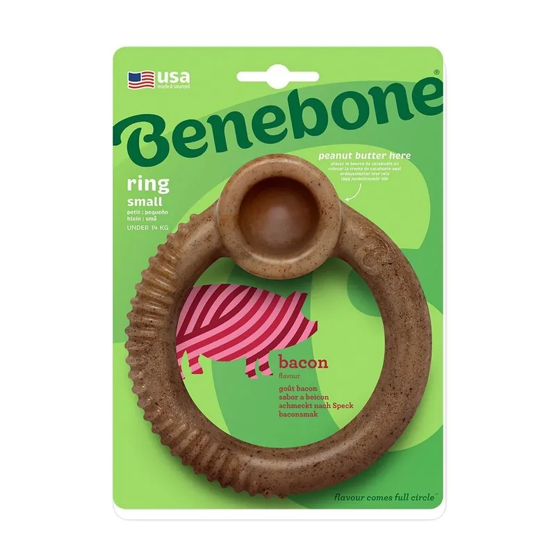 Benebone Tuggring i Nylon med Baconsmak Snabb leverans